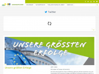 gruene-europa.de Webseite Vorschau