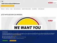 cdu-kreismettmann.de Webseite Vorschau