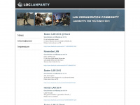 loc-lanparty.de Webseite Vorschau