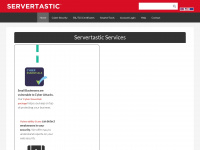 servertastic.com Webseite Vorschau