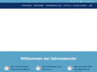 zahnmaennle.de Webseite Vorschau
