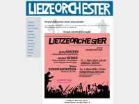 lietzeorchester.de Webseite Vorschau
