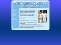 zahnarztpraxis-zeischa.de Webseite Vorschau