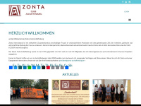 zonta-aschaffenburg.de Webseite Vorschau