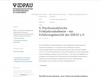 psychoanalyse-universität.de Webseite Vorschau