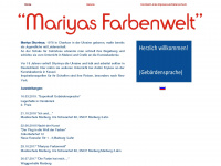 mariyas-farbenwelt.de Webseite Vorschau