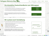 refugeeswelcomemap.de Webseite Vorschau