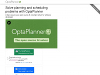 optaplanner.org Webseite Vorschau