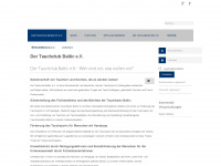 tauchclubbaltic.de Webseite Vorschau