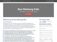 bus-werbung-koeln.de Webseite Vorschau