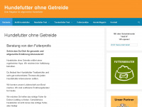 hundefutter-ohne-getreide.eu Webseite Vorschau