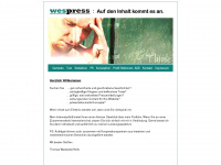 wespress.de Webseite Vorschau