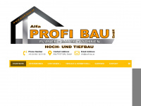profi-bau.at Webseite Vorschau