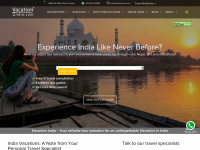 vacationindia.com Webseite Vorschau