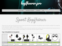 kopfhoerer.pro Webseite Vorschau