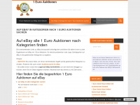 1-euro-auktionen.com Webseite Vorschau