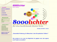 8000lichter.com Webseite Vorschau