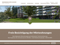 residence-esplanade.ch Webseite Vorschau
