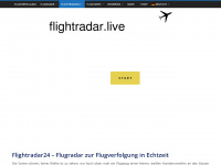 flightradar.live Webseite Vorschau