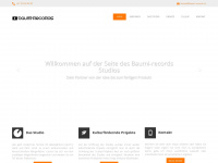 baumi-records.ch Webseite Vorschau
