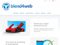 blend4web.com Webseite Vorschau