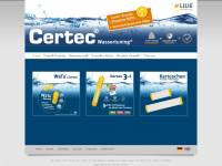 certec-filter.de Webseite Vorschau