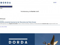 dorda.at Webseite Vorschau