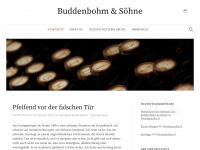 buddenbohm-und-soehne.de Webseite Vorschau
