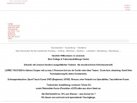 tauchschule-neufahrn.de Webseite Vorschau