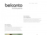 belcanto-betten.de Webseite Vorschau