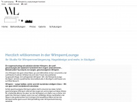 wimpernlounge.net Webseite Vorschau