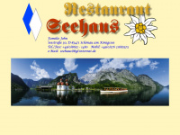 seehaus-restaurant.de Webseite Vorschau