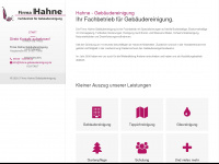 hahne-gebaeudereinigung.de Webseite Vorschau
