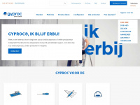 gyproc.be Webseite Vorschau