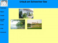 urlaub-am-schweriner-see.net Webseite Vorschau