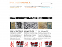 architecturaltheory.tv Webseite Vorschau
