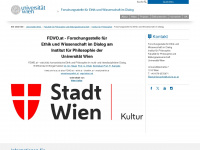 fewd.univie.ac.at Webseite Vorschau