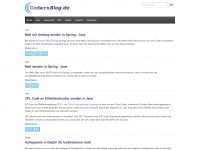 codersblog.de Webseite Vorschau