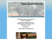 goetz-quarterhorse.de Webseite Vorschau