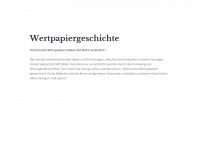 wertpapiergeschichte.wordpress.com Webseite Vorschau