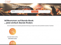 bands-book.de Webseite Vorschau