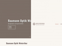 baumann-optik.ch Webseite Vorschau
