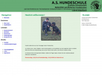 as-hundeschule.de Webseite Vorschau