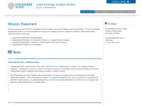 csc.univie.ac.at Webseite Vorschau