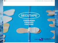 secutape.ch Webseite Vorschau