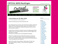 criticalmassreutlingen.wordpress.com Webseite Vorschau