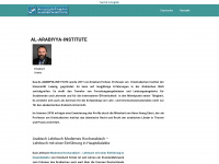 alarabiyya-institute.com Webseite Vorschau