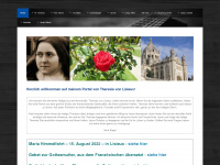 theresia-lisieux.com Webseite Vorschau