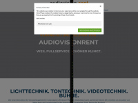 audiovisionrent.de Webseite Vorschau