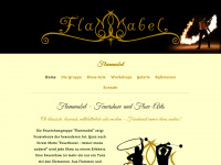 flammabel-feuershow.com Webseite Vorschau